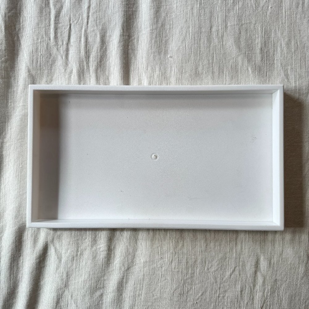 White Plastic Stackable Tray - Picture 3 of 8